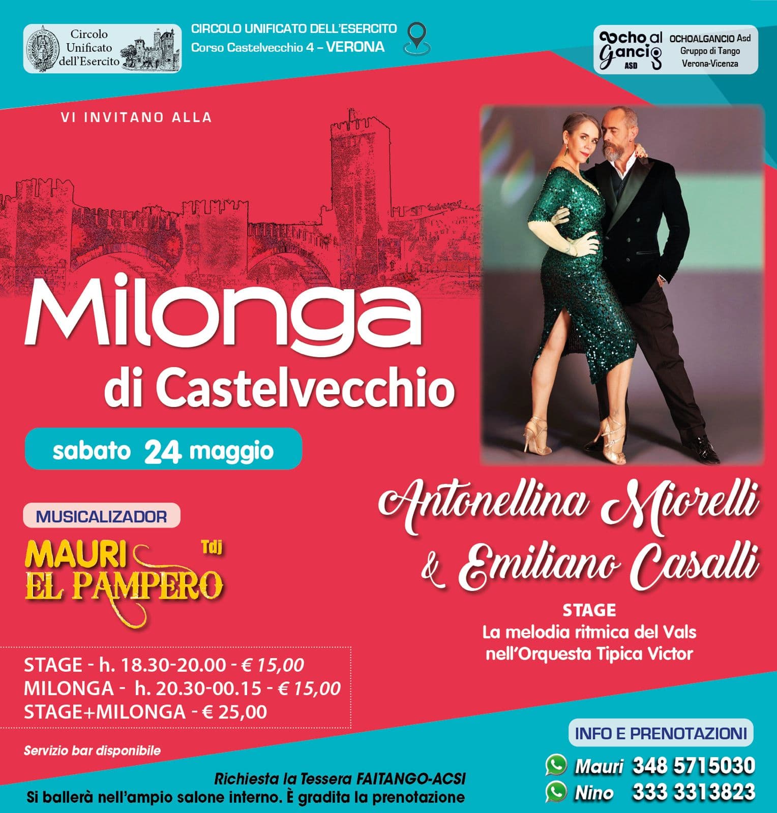Milonga di Castelvecchio – stage e serata